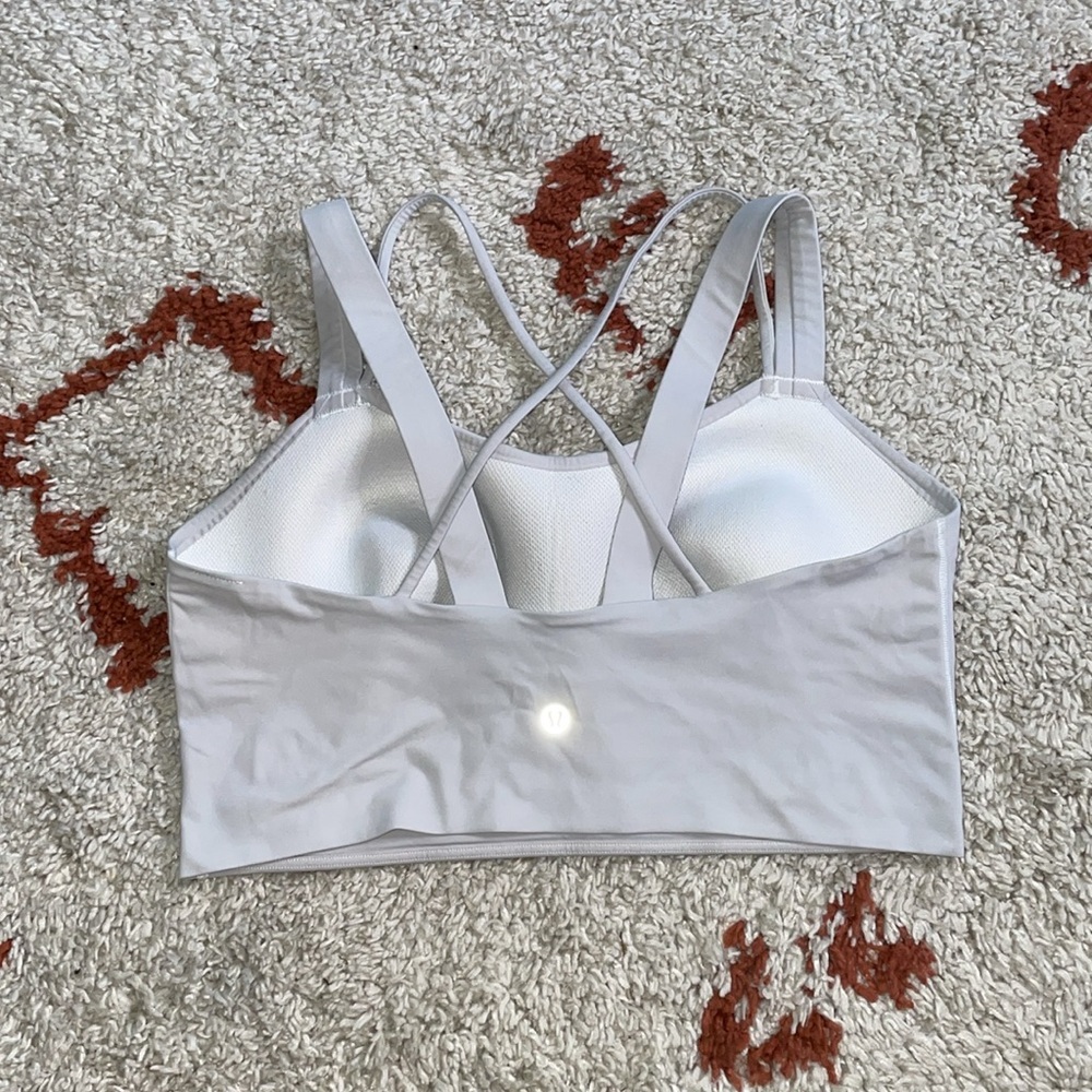 Lululemon- Like a Cloud Longline- Sz 10- Ultra Lt Grey- C/D Cup! - Picture 4 of 11